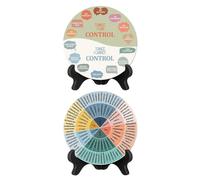 Emotional Wheel Poster - Sturdy Wooden Emotion Chart - Psychology Learning Aid | Two Piece Emotion Wheel with Stand for Psychotherapeutic Classroom, Home Office, Work Plan