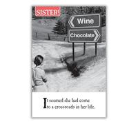 Emotional ZXW8326 Rescue Sister, Greetings Card,Black & White, 159x235mm