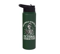 Emotionally Attached to Fictional Characters Stainless Steel Insulated Water Bottle