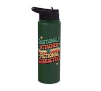 Emotionally Attached to Fictional Characters Stainless Steel Insulated Water Bottle