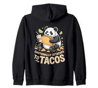 Emotionally Attached To Tacos Panda Lover Zip Hoodie
