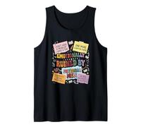 Emotionally Ruined By Fictional Men Bookish Retro Reading Tank Top