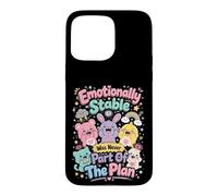 Emotionally Stable Funny Kawaii Design Case for iPhone 15 Pro Max