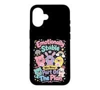 Emotionally Stable Funny Kawaii Design Case for iPhone 16