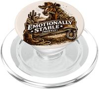 Emotionally Stable mostly Funny Horse Enthusiast Equestrian PopSockets PopGrip for MagSafe