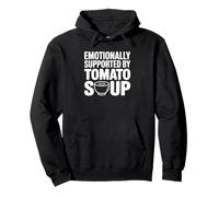 Emotionally Supported by Tomato Soup Pullover Hoodie