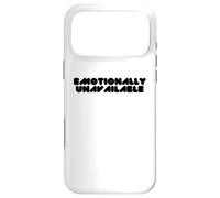 Emotionally Unavailable Slogan Light Case for iPhone 17 Pro Max