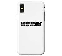 Emotionally Unavailable Slogan Light Case for iPhone X/XS
