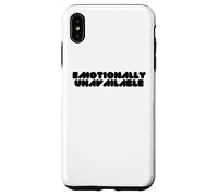 Emotionally Unavailable Slogan Light Case for iPhone XS Max