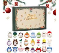 Emotionals Supports s 2025, 24 Days Christmas Countdown Calendar With 24 Emotionals Supports Tools Daily Surprise 2D Acrylic Cute Pendant, Positive Animals For Kids Teen Holiday
