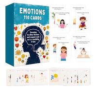 Emotions 110 Cards - Feelings Flash Cards for Mental Health, Regulation, and Recognition