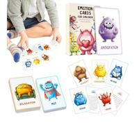 Emotions Cards | Feelings for with Realistic, Social Skills Learning with Flash Cards for Travel Home & Kindergarten