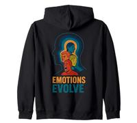 Emotions Evolve Human Mindset Change Zip Hoodie
