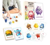 Emotions Learning Cards Empathy study cards Social Skills for Adorable