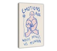 Emotions Make Us Human. Canvas Poster Bedroom Decor Landscape Office Room Decor Gift 12" L X 18" W