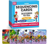 Emotions Speech Cards for Kids - Speech Therapy Toys for Communication | Sentence Building Story Cards for Children - Autism Aba Therapy Social Skills - Learning Resources for 3+ Year Olds