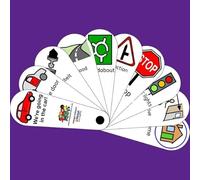 Emotions We’re Going In The Car Routine Feeling Fan - Autism/SEN/Special Needs Visual Support for Kids - Social Communication & Routine Aid for Children