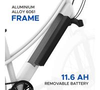 Emotorad Plymouth Electric Bike One Size White