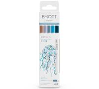 Emott Aquatic Purity Drawing & Writing Pens - Fine Tips - 5 pcs
