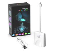Emottle Toilet Light Inside Toilet, USB Rechargeable Motion Sensor Toilet Seat Light, 16 Colors Light Sensor LED Night Light for Restroom, Waterproof Motion Activated Toilet Bowl Seat Lamp (1Pack)