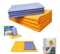 Emottle Ultra-Absorbent Miracle Cleaning Shammy, Multi-Purpose Cleaning Chamois Towel, Premium Multi-Purpose Cleaning Shammy Towel,Super Absorbent Reusable Washable Scratch-Free Shammy Cloth(8pcs)