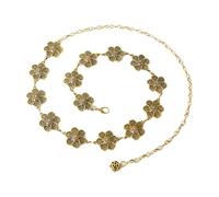 EMOTTOS Concho Women's Chain Belt, Adjustable Carving Metal Waist Chain Western Cowboy Cowgirl for Women, Exquisite Boho Belts for Jeans Dress(7 Style)