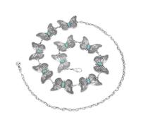 EMOTTOS Concho Women's Chain Belt, Adjustable Carving Metal Waist Chain Western Cowboy Cowgirl for Women, Exquisite Boho Belts for Jeans Dress(7 Style)