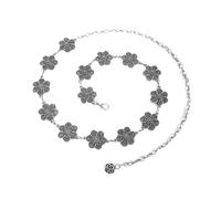 EMOTTOS Concho Women's Chain Belt, Adjustable Carving Metal Waist Chain Western Cowboy Cowgirl for Women, Exquisite Boho Belts for Jeans Dress(7 Style)