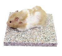 emours Hamster Chinchilla Chiller Cool Granite Stone Small Animal Habitat Decor, 7.8 x 5.9 inch