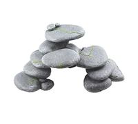 emours Turtle Basking Pebble Platform Hiding Spots Basking Ledges for Fish, Reptiles, Amphibians, and Small Animals,for Aquariums & Terrariums (A-1)