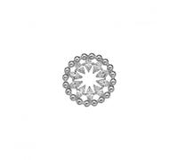 Emozioni Brass Silver Plated Innocence 25mm EC456