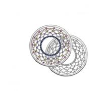 Emozioni Dreamer Multicoloured 33mm Brass Coin EC477 - Contemporary - Brass / Silver Plated