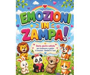 Emozioni in Zampa: Libro delle emozioni per bambini 4-7 anni con storie illustrate, giochi e attività per riconoscere e gestire rabbia, felicità, tristezza, paura, amore e calma