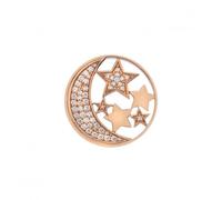 Emozioni Sterling Silver Plate Notturno Rose Gold Plate 33mm Coin EC519 - - Silver Plated / Rose Gold Plated