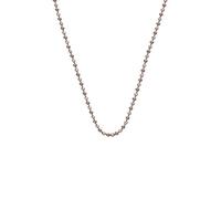 Emozioni Women's Sterling Silver and Rose Gold Plated Bead Chain of Length 76 cm