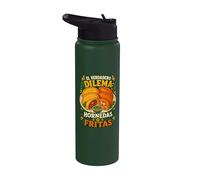 Empanada Dilemma Baked Fried Stainless Steel Insulated Water Bottle