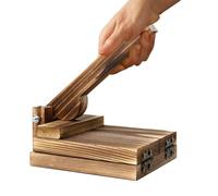 Empanada Maker - Multipurpose Wooden Wrapper, Dumpling Press Tool, Strong Manual Hand Press Construction | Quick Easy Operationn for Dough Tortilla Ravioli Wonton Home Apartment Farmhouse Kitchen
