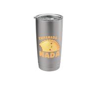 Empanada or Nada Funny Food Pun Cute Illustration Stainless Steel Insulated Tumbler