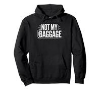 Empath Feelings Not Mine Retro Send Back Illustrated Art Pullover Hoodie