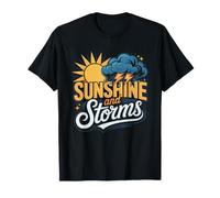 Empath Sunshine Storm Cloud Mood Illustrated Funny Storms T-Shirt