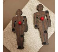 Empathy Doll (Walnut) Magic Tricks Psychological Empathy and Synchronized Response Voodoo Close-up Mentalism Illusions Gimmicks