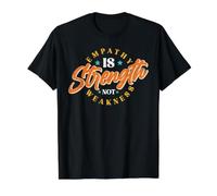Empathy is Strength, Not Weakness Value Graphic T-Shirt, Men, Black, XL