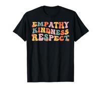 Empathy Kindness Respect Retro Wavy Hippie T-Shirt