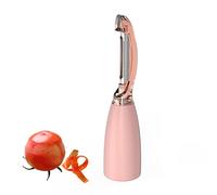 Empava Potato Peeler, Easy Peeler, Vegetable Peeler, P-Shaped, Red, Plastic & Metal, Dishwasher Safe