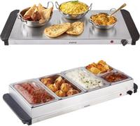 Emperial 5 Tray Food Warmer, 9.5L Buffet Server With Lids
