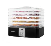 Emperial Food Dehydrator 5 Tier Food Dryer, Temperature & Timer Control - 240W in Black | Size: Small Emperial Black Small