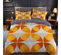 Emperor Bedding Set 290 x 235 cm symmetry Polyester Duvet Cover with Abstract geometric patterns, Zipper Closure and Pillowcases