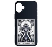 Emperor Cat Tarot Card Funny Kitty Gothic Mystical Case for iPhone 16 Plus
