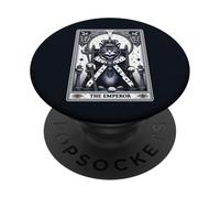 Emperor Cat Tarot Card Funny Kitty Gothic Mystical PopSockets Adhesive PopGrip