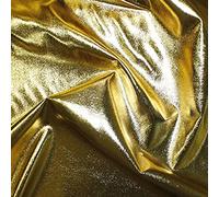 Emperor Foil Coated Fabric Viscose Non-Stretch Metallic Dressmaking 135cm Wide - per metre (Gold)